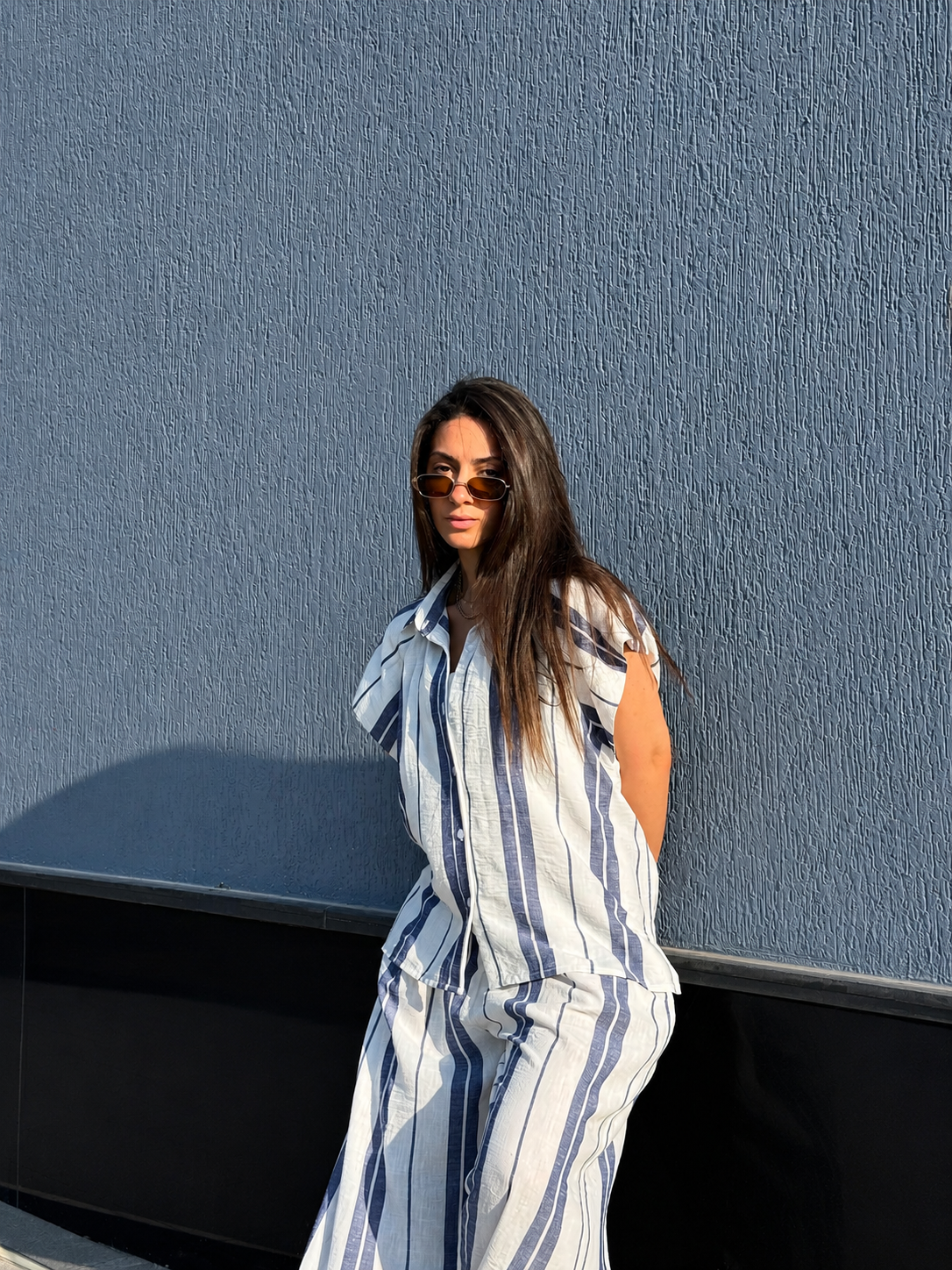 Stripe Linen Set