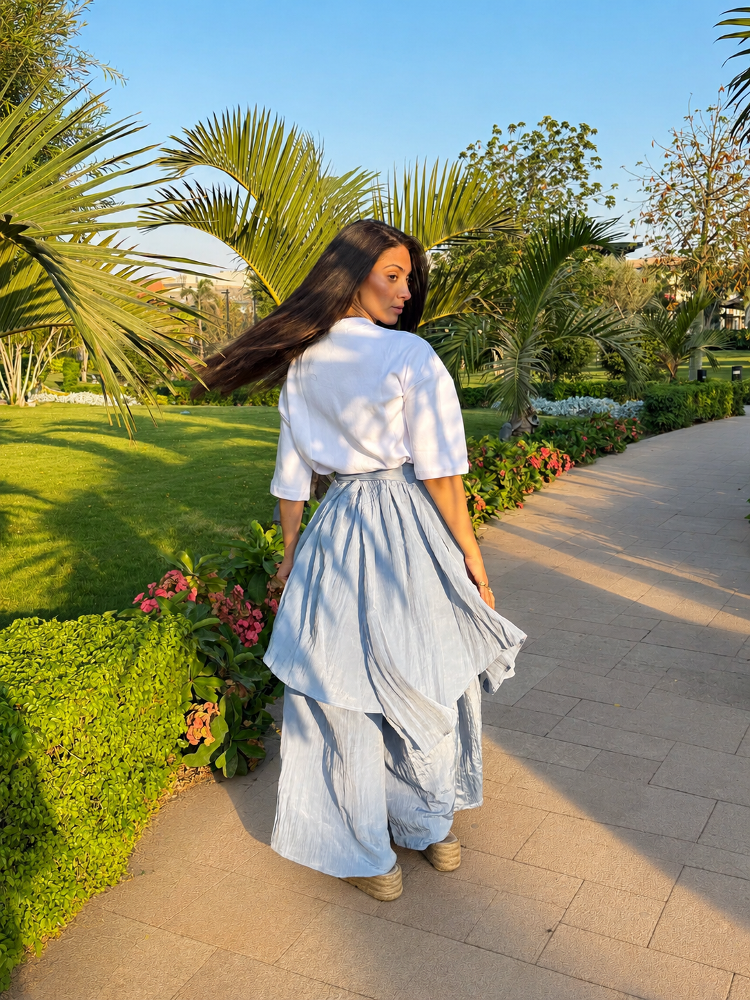 Tie-Waist Wrap Pants