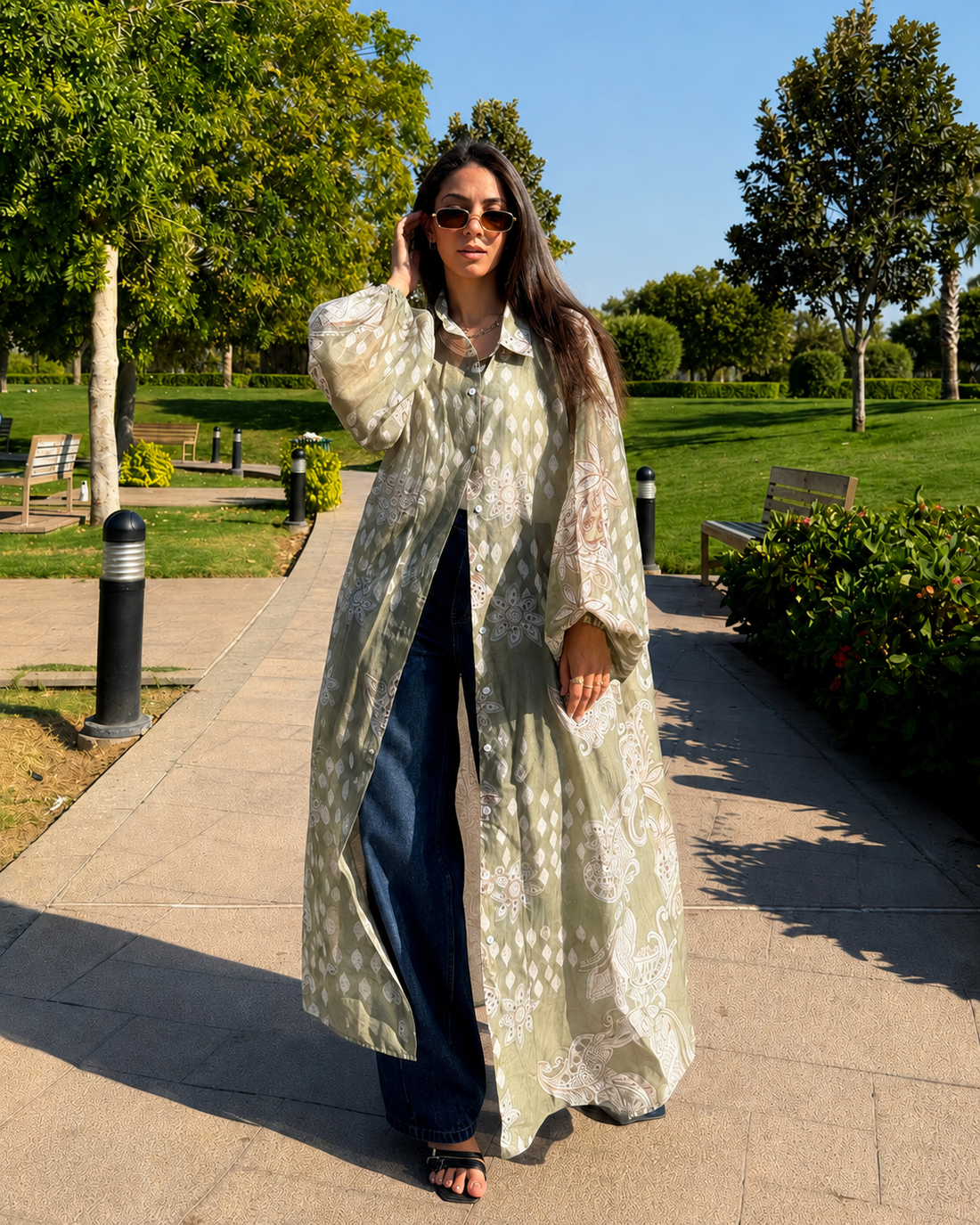 Sage Shirtdress