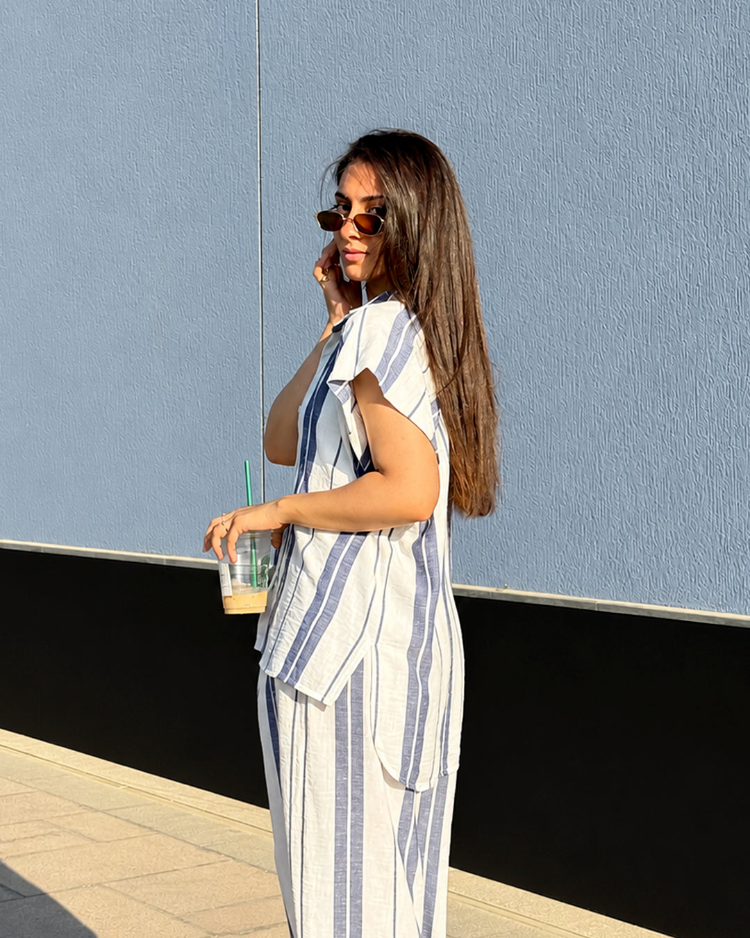 Stripe Linen Set