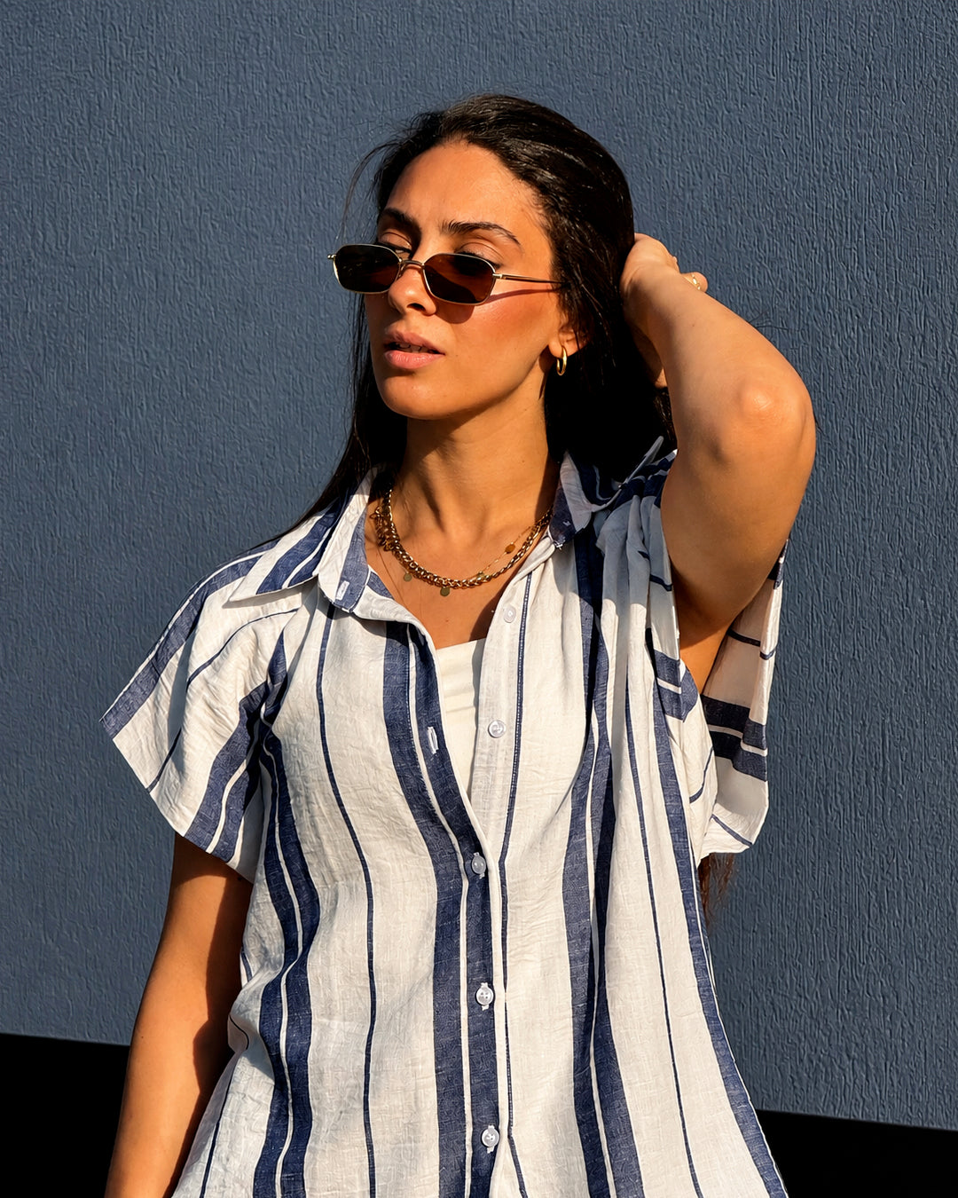 Stripe Linen Set