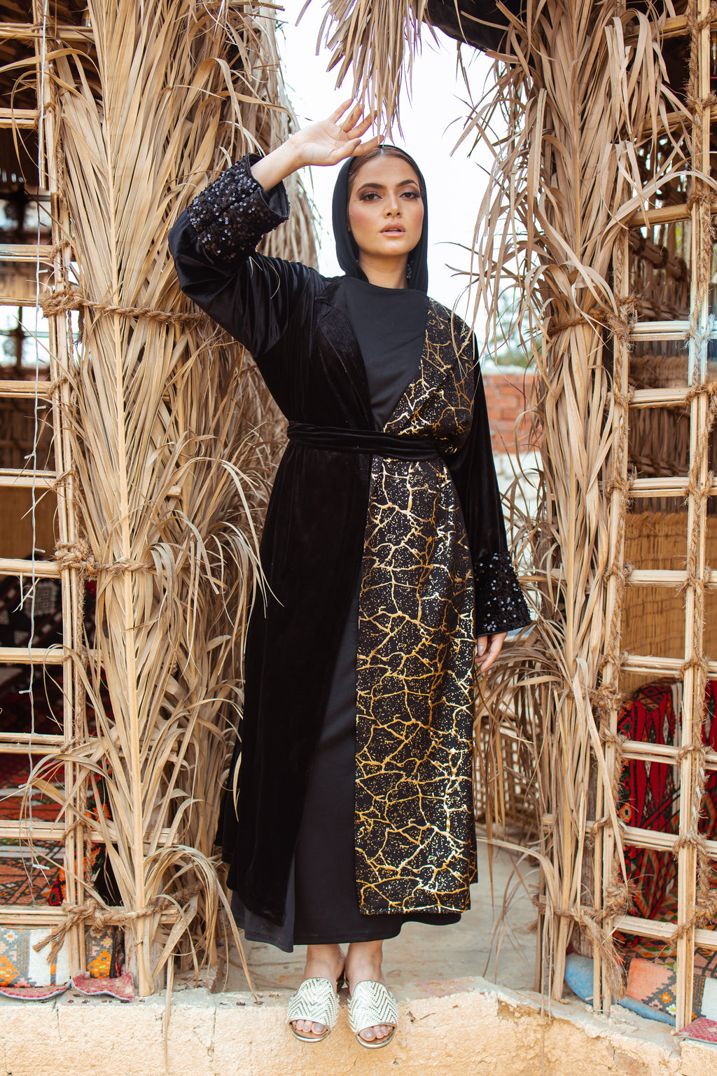 Leopard Detail Kaftan