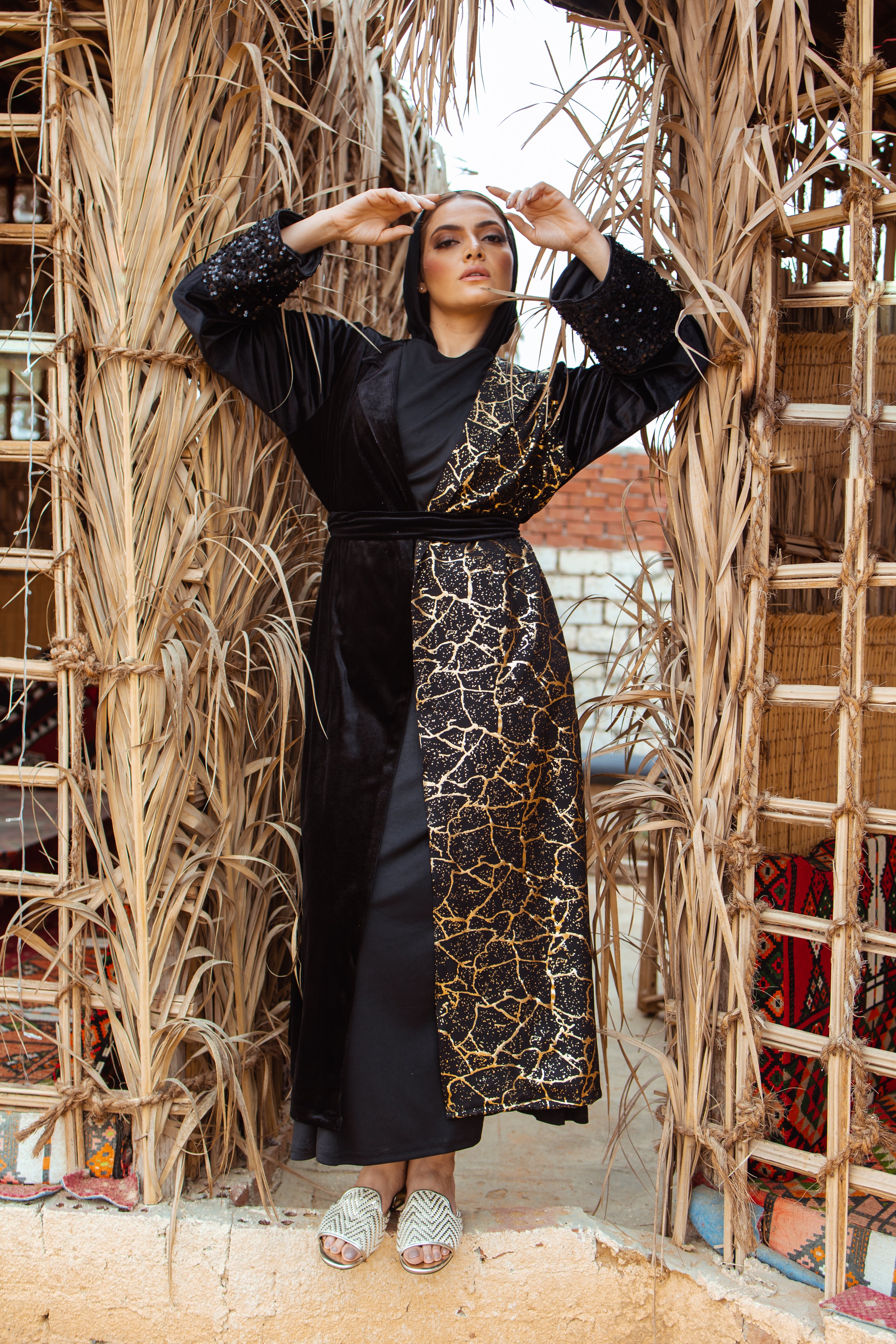 Leopard Detail Kaftan