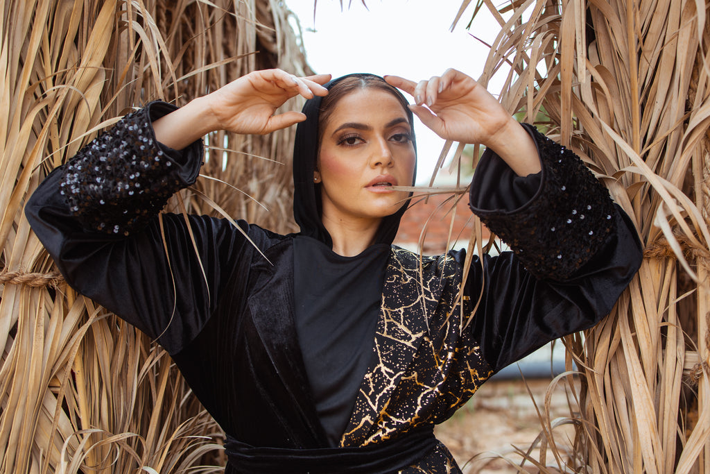 Leopard Detail Kaftan