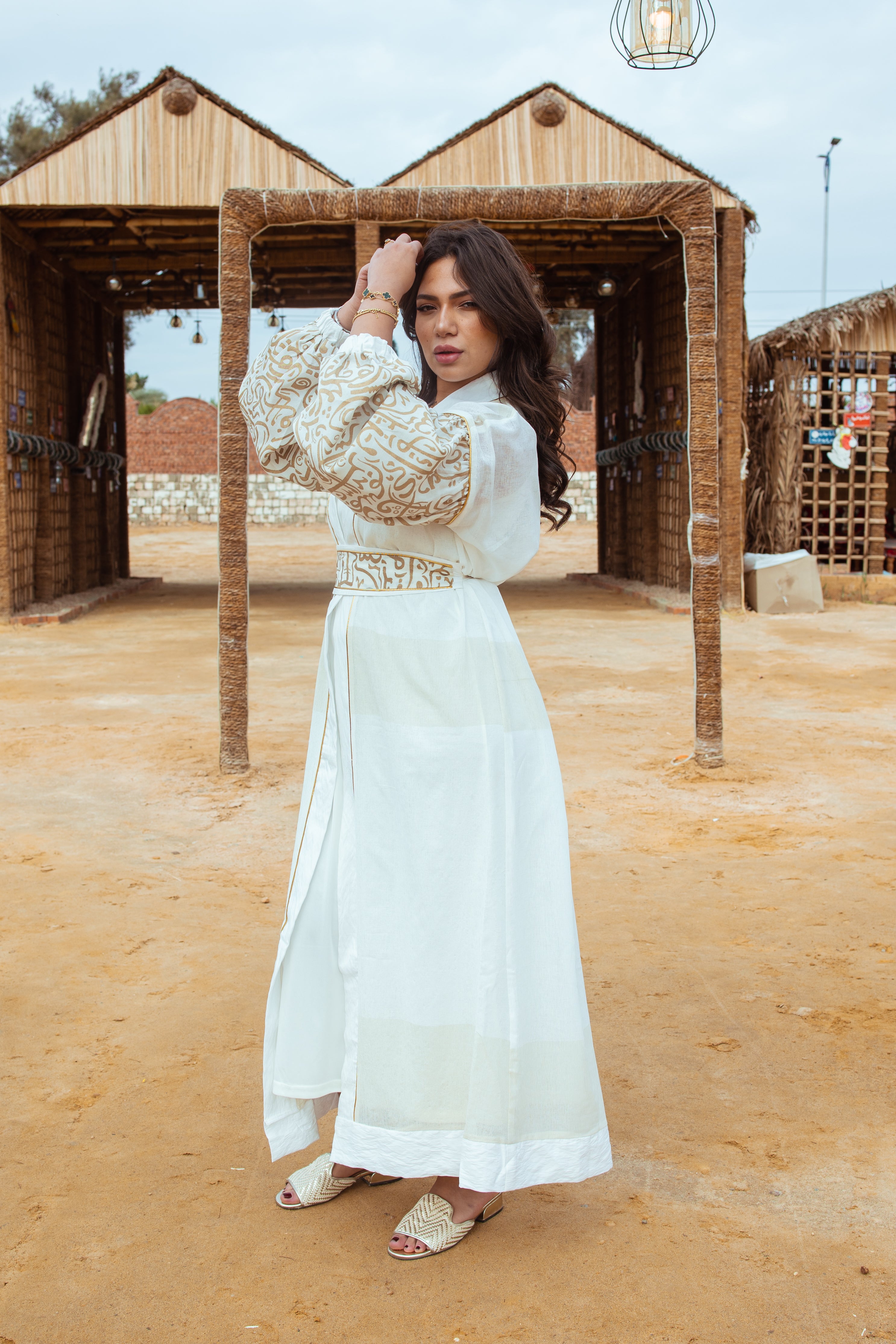 Ivory Gold kaftan