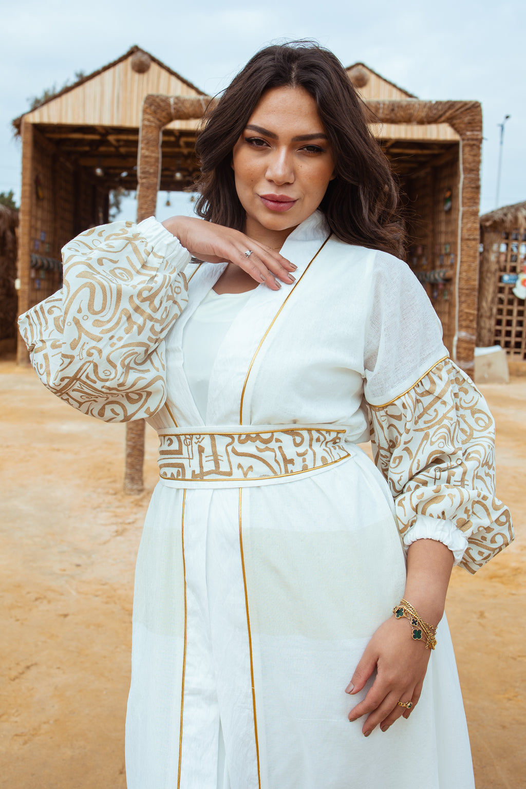 Ivory Gold kaftan