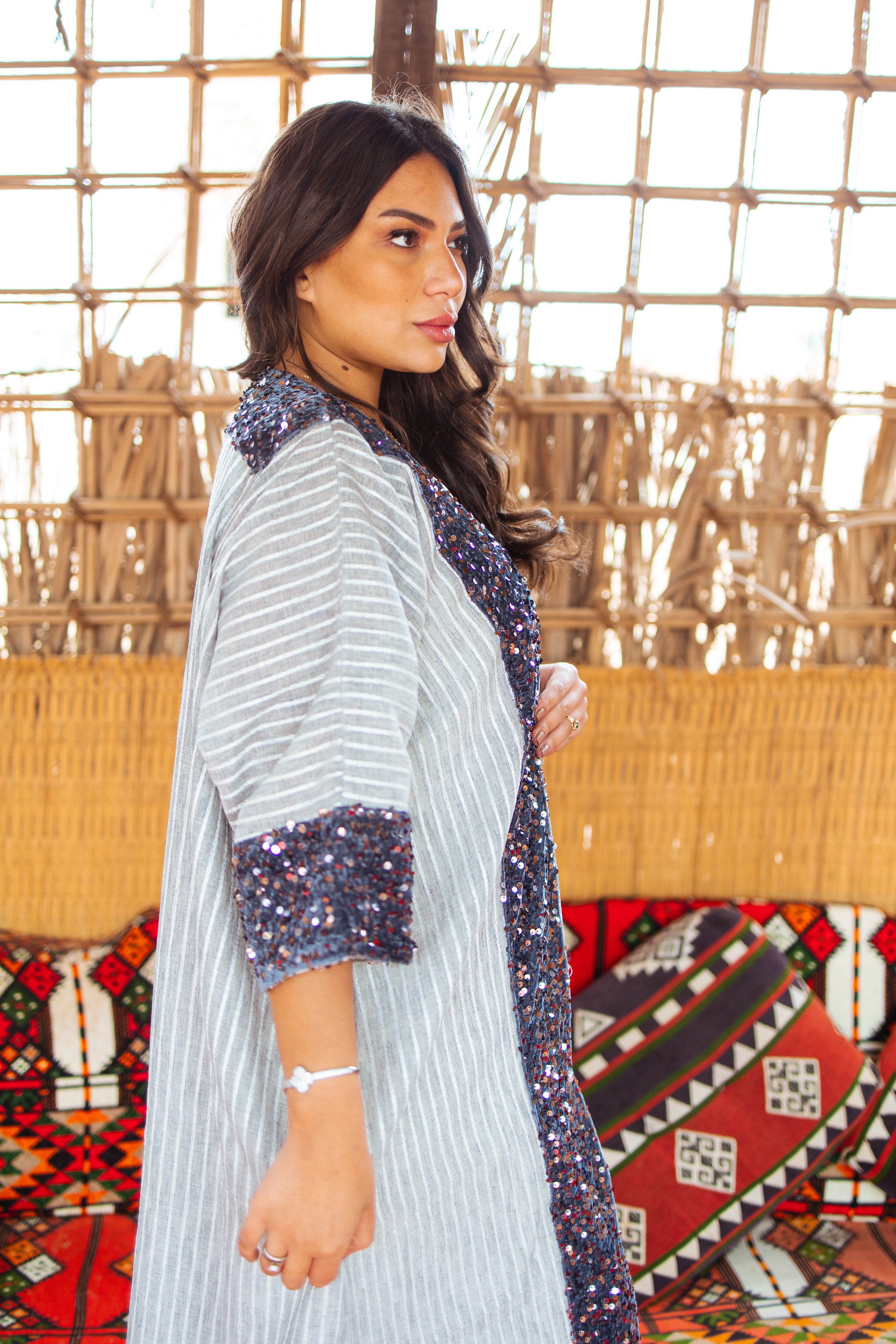 Sparkle Sleeve Kaftan