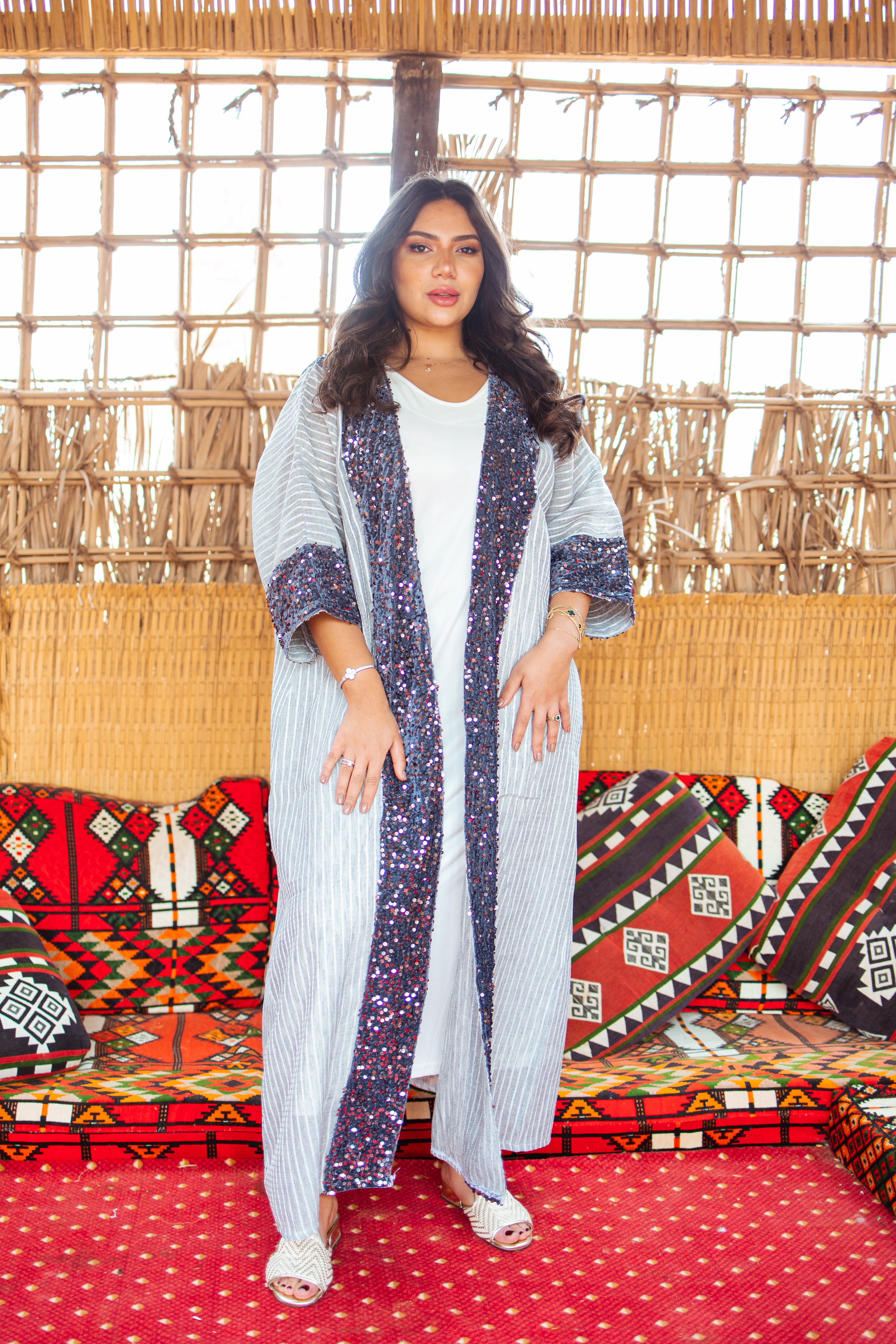 Sparkle Sleeve Kaftan