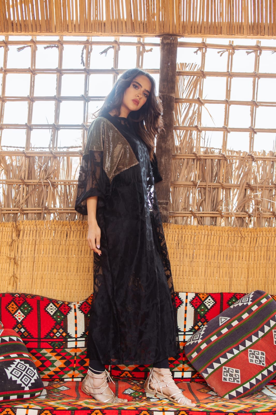 Midnight Lace Abaya