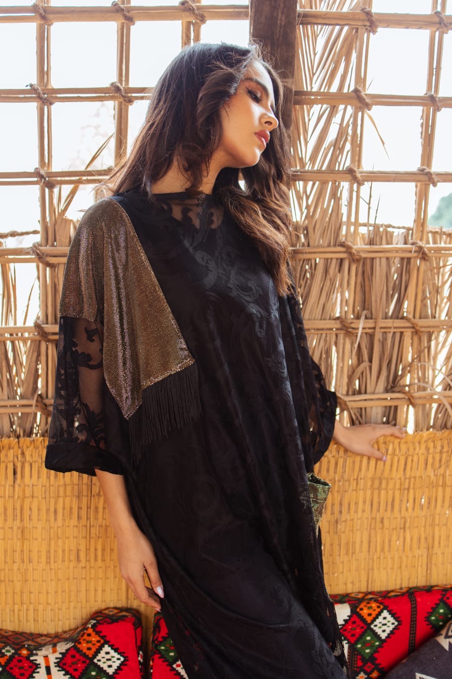 Midnight Lace Abaya