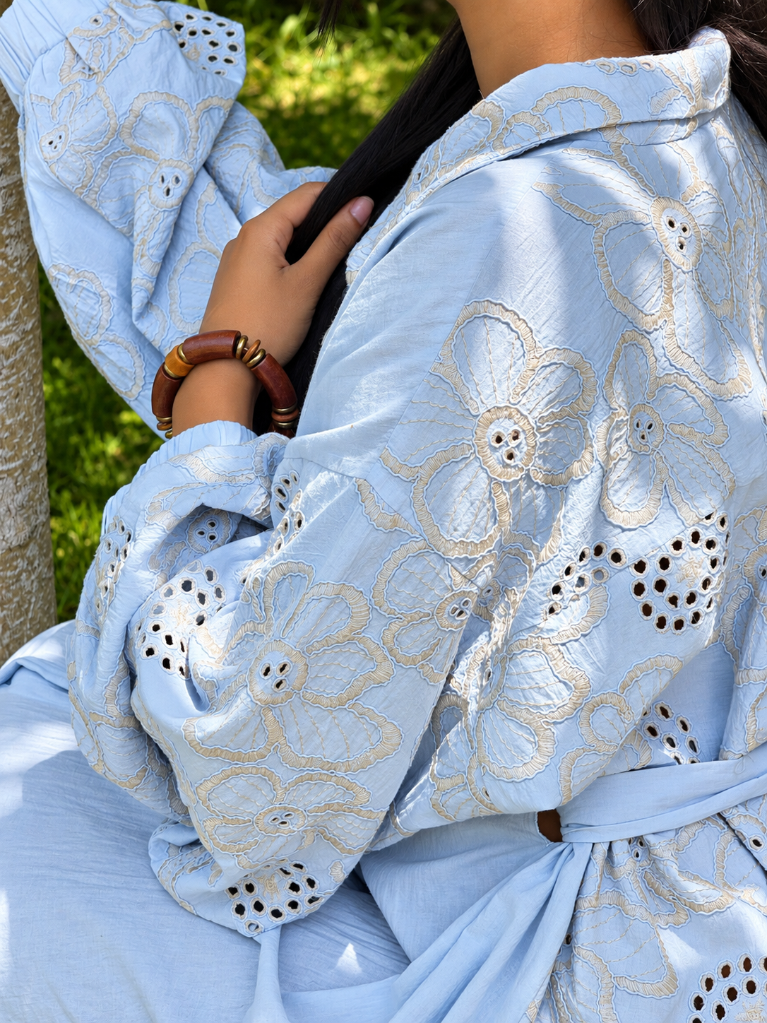 Sky Bloom Shirtdress