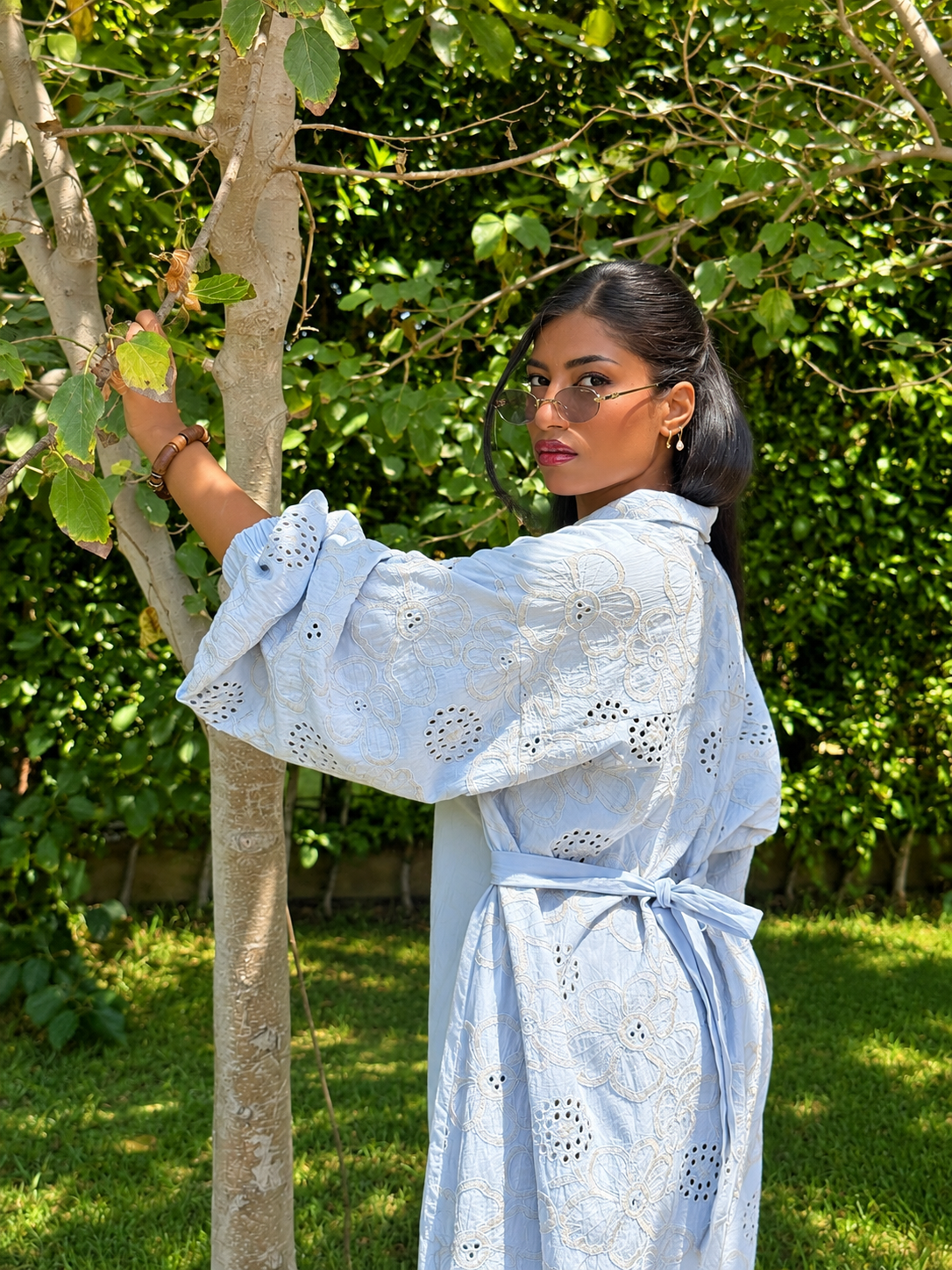 Sky Bloom Shirtdress