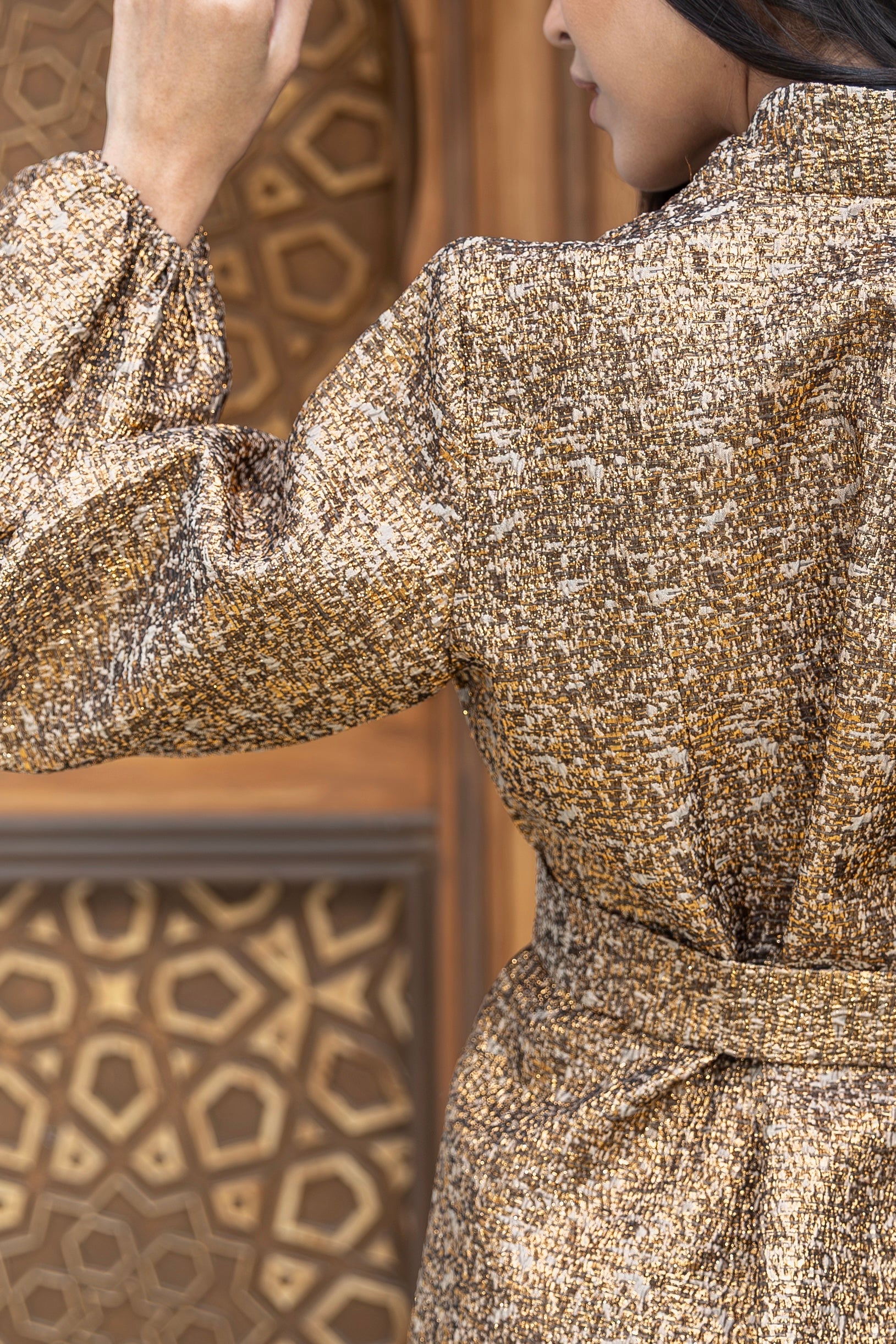 Athar- Beige Short Kimono