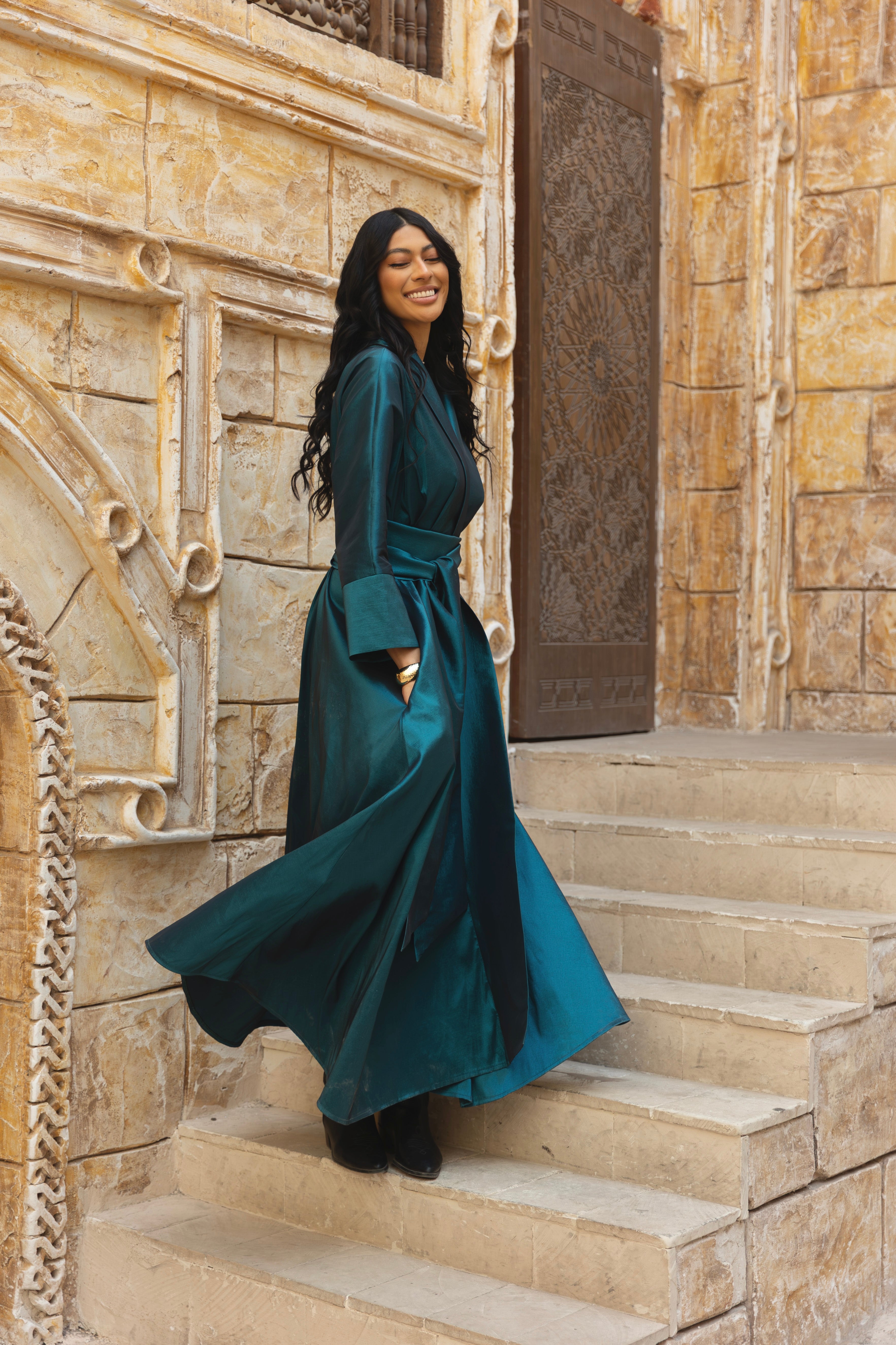 Sultana Turqoise Wrap Dress