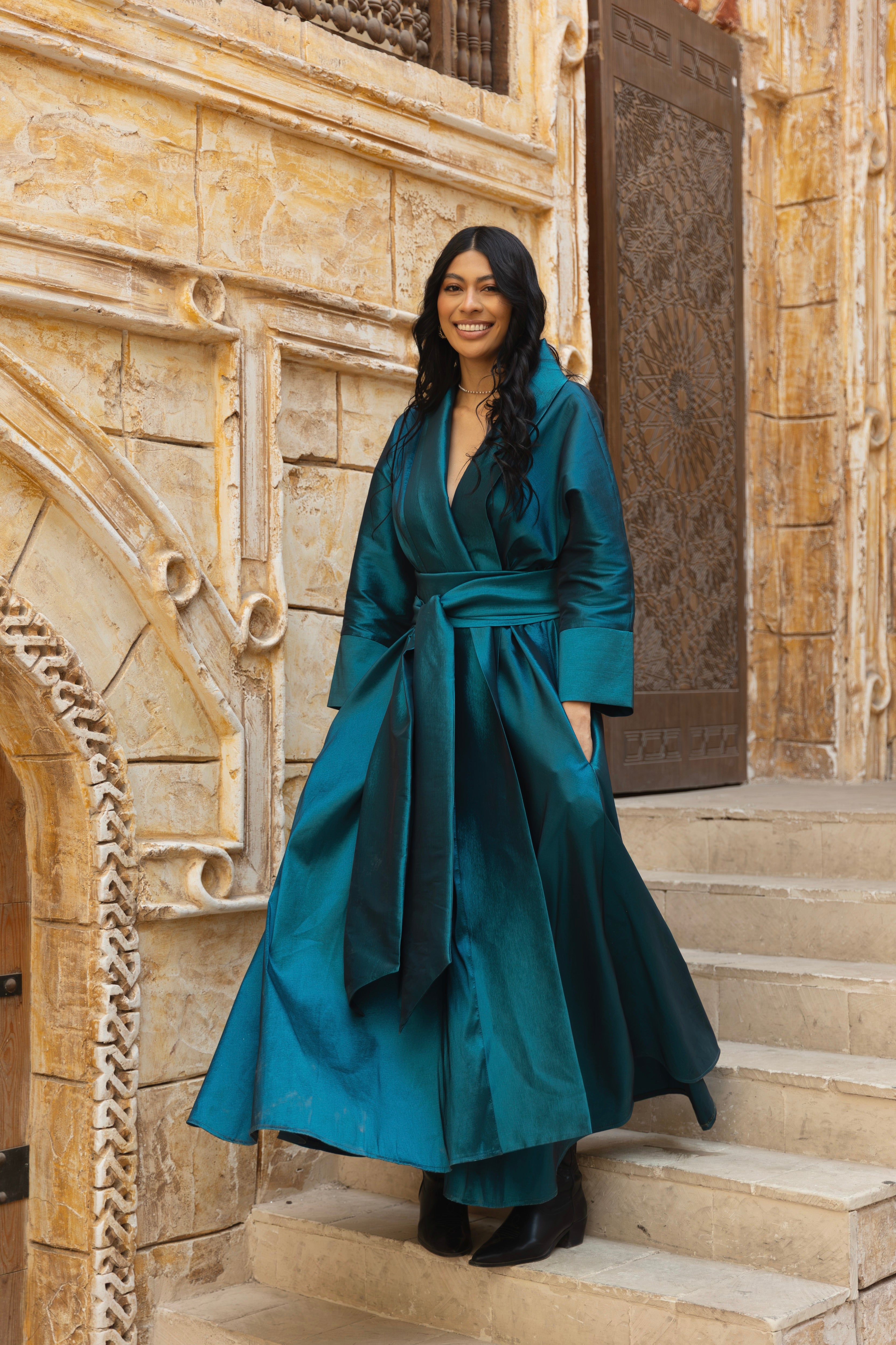 Sultana Turqoise Wrap Dress