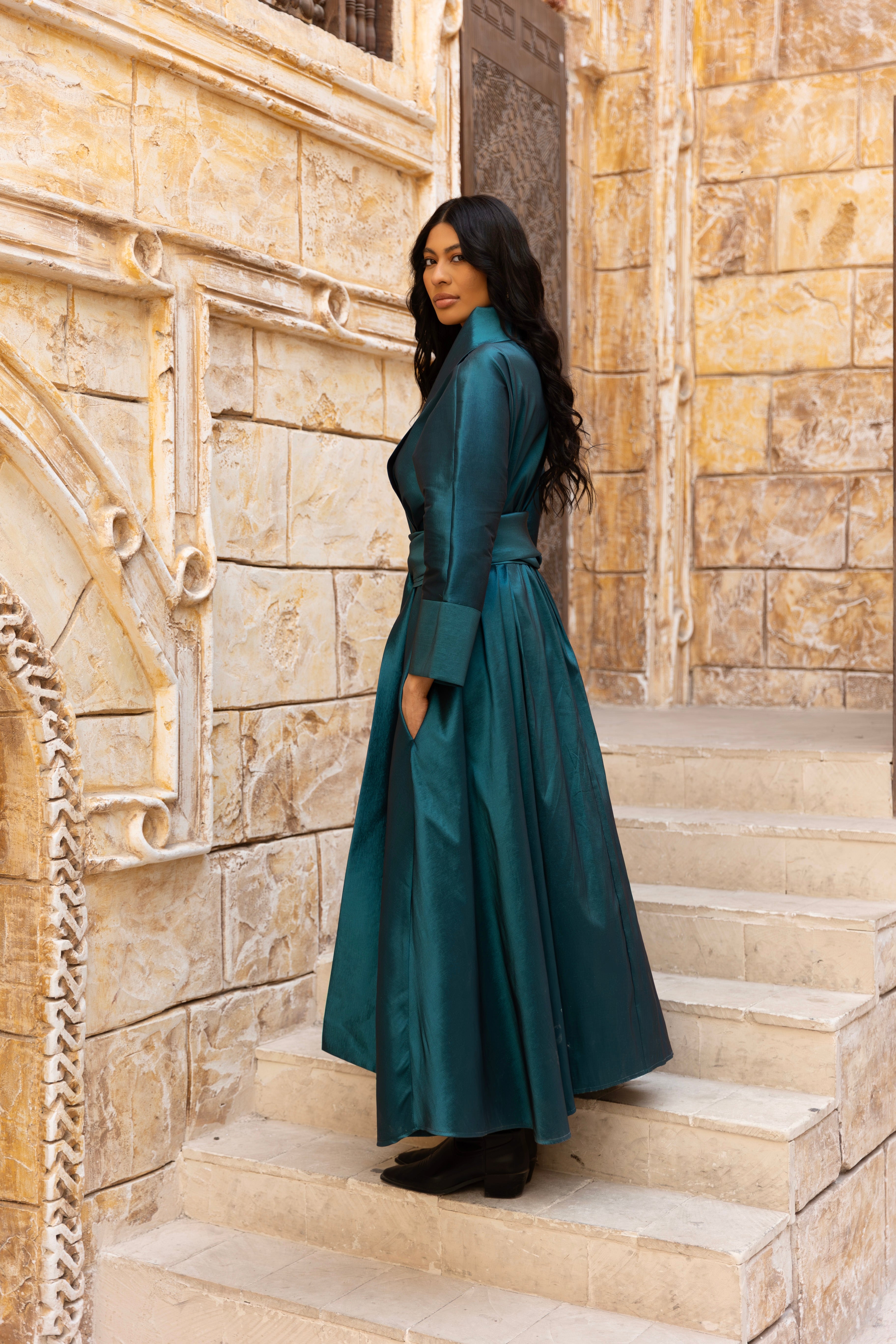 Sultana Turqoise Wrap Dress