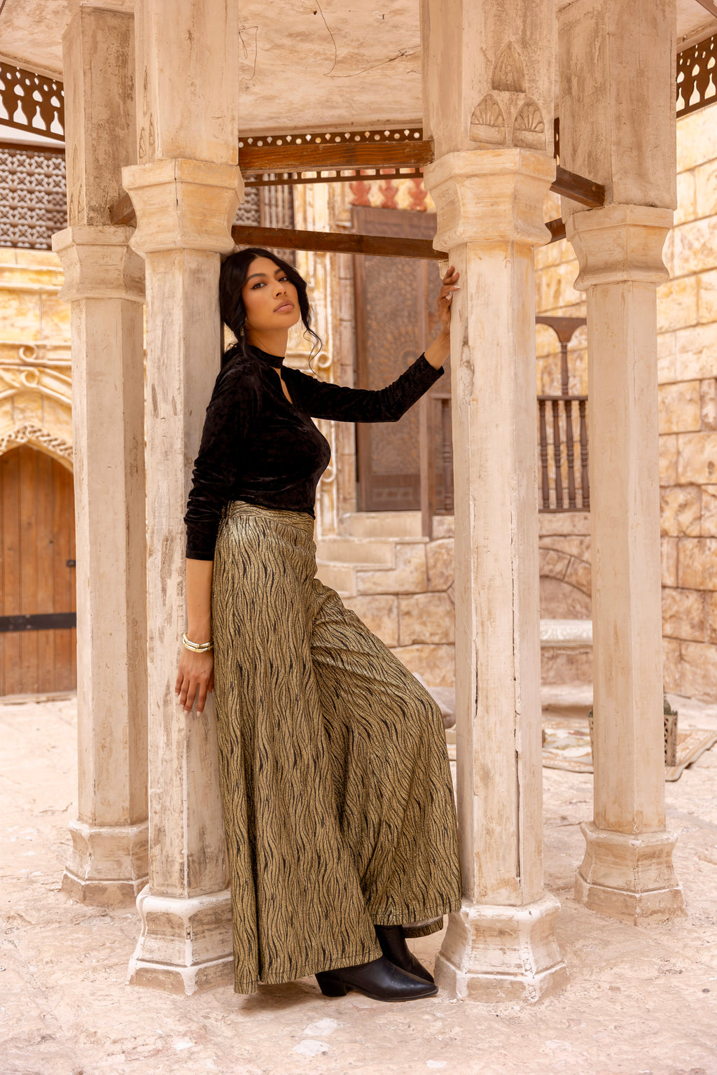 Gold & Black Soirée Pants