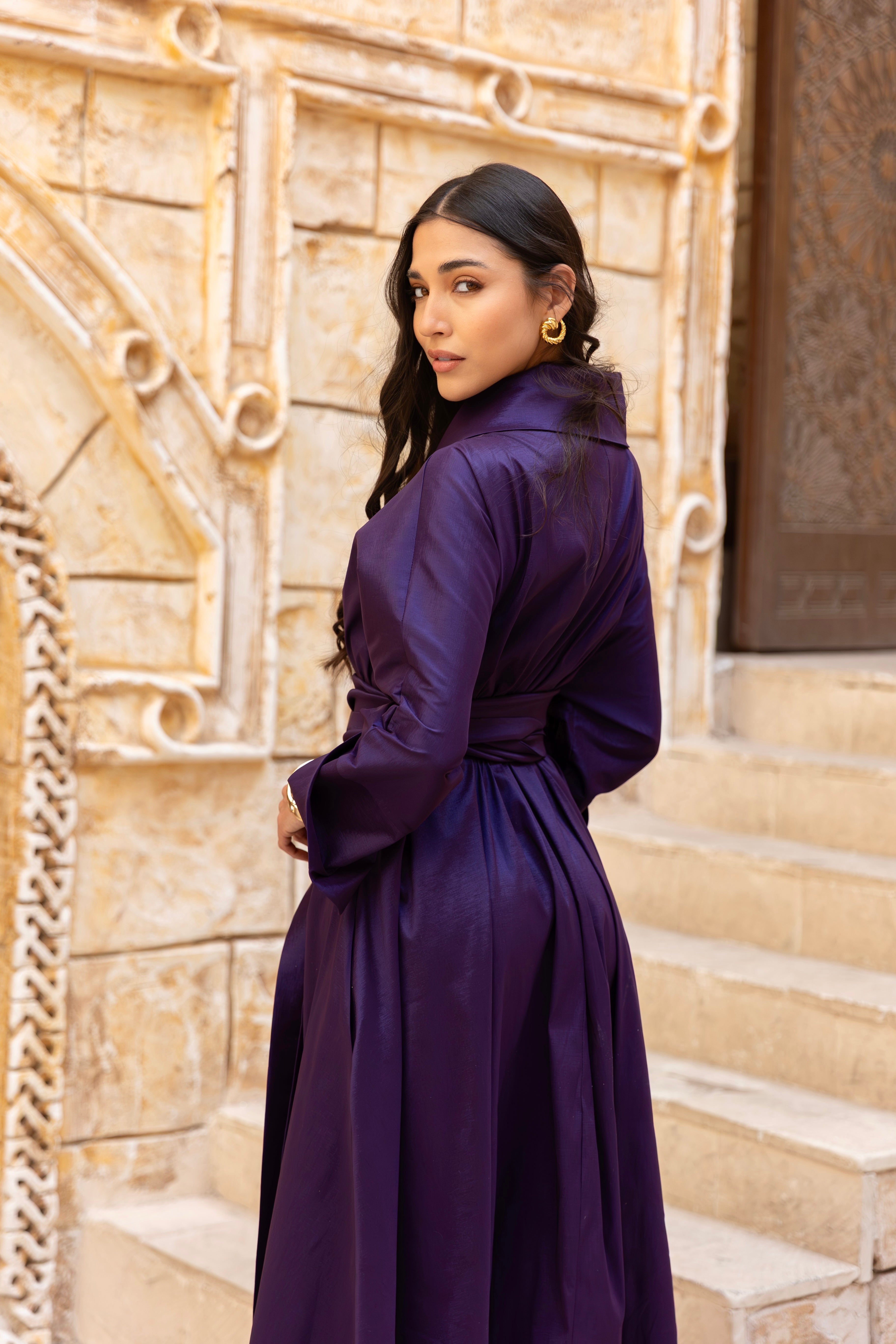 Sultana Purple Wrap Dress