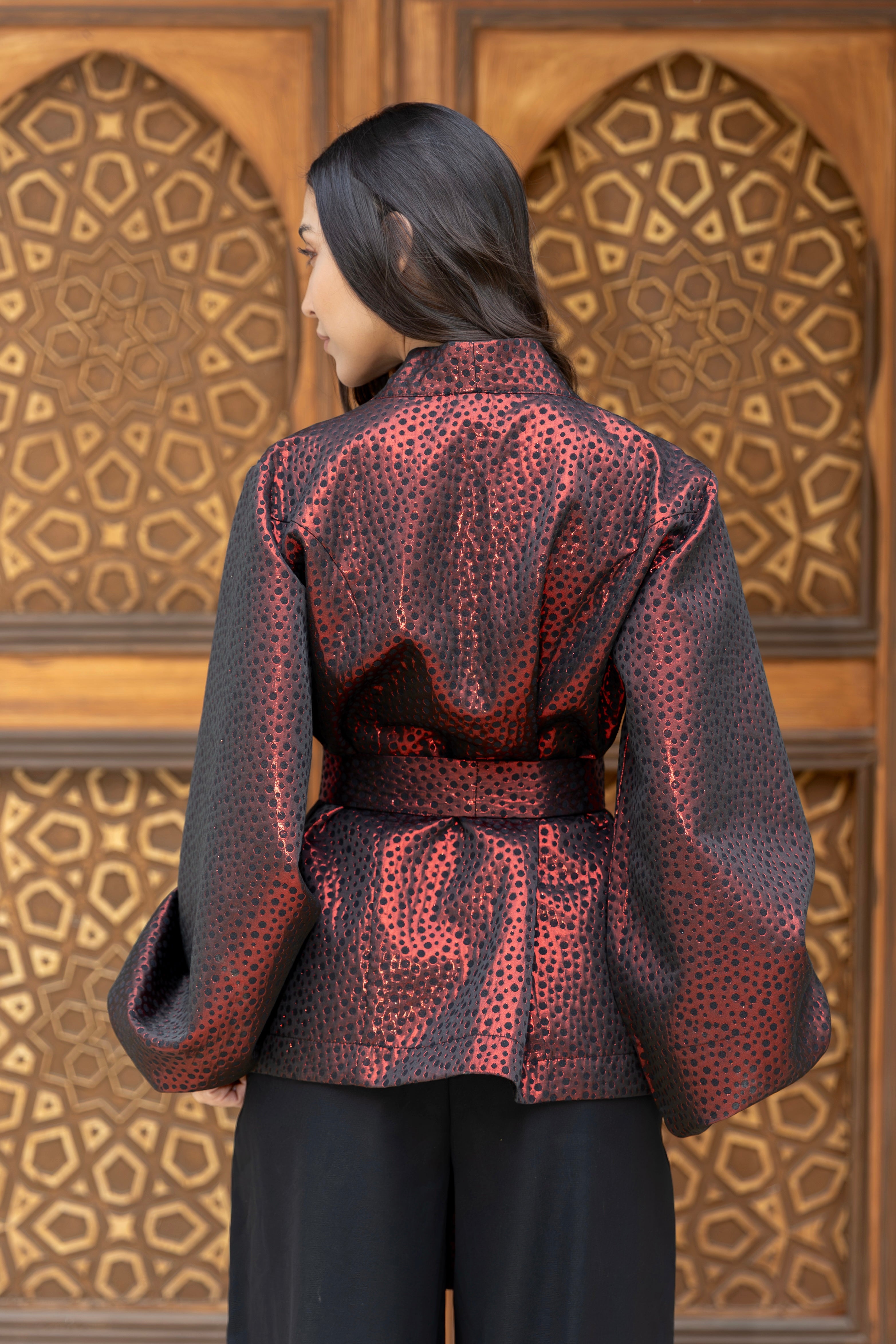 Athar- Red Short Kimono