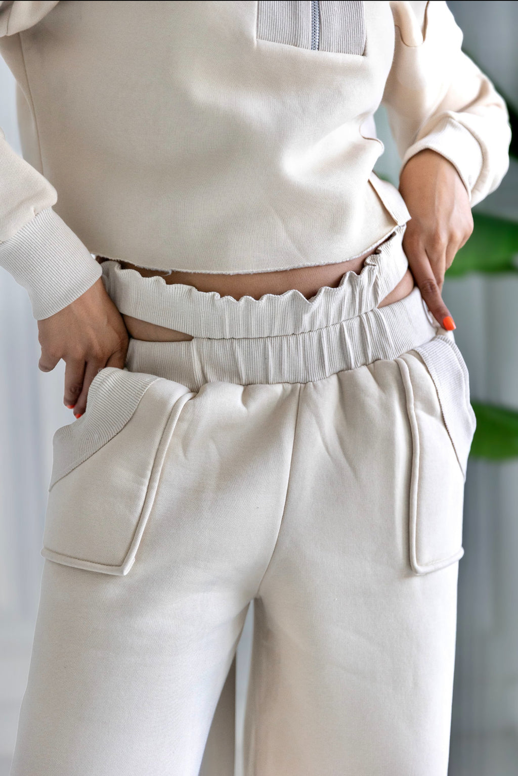 DOUBLE WAISTED PANTS