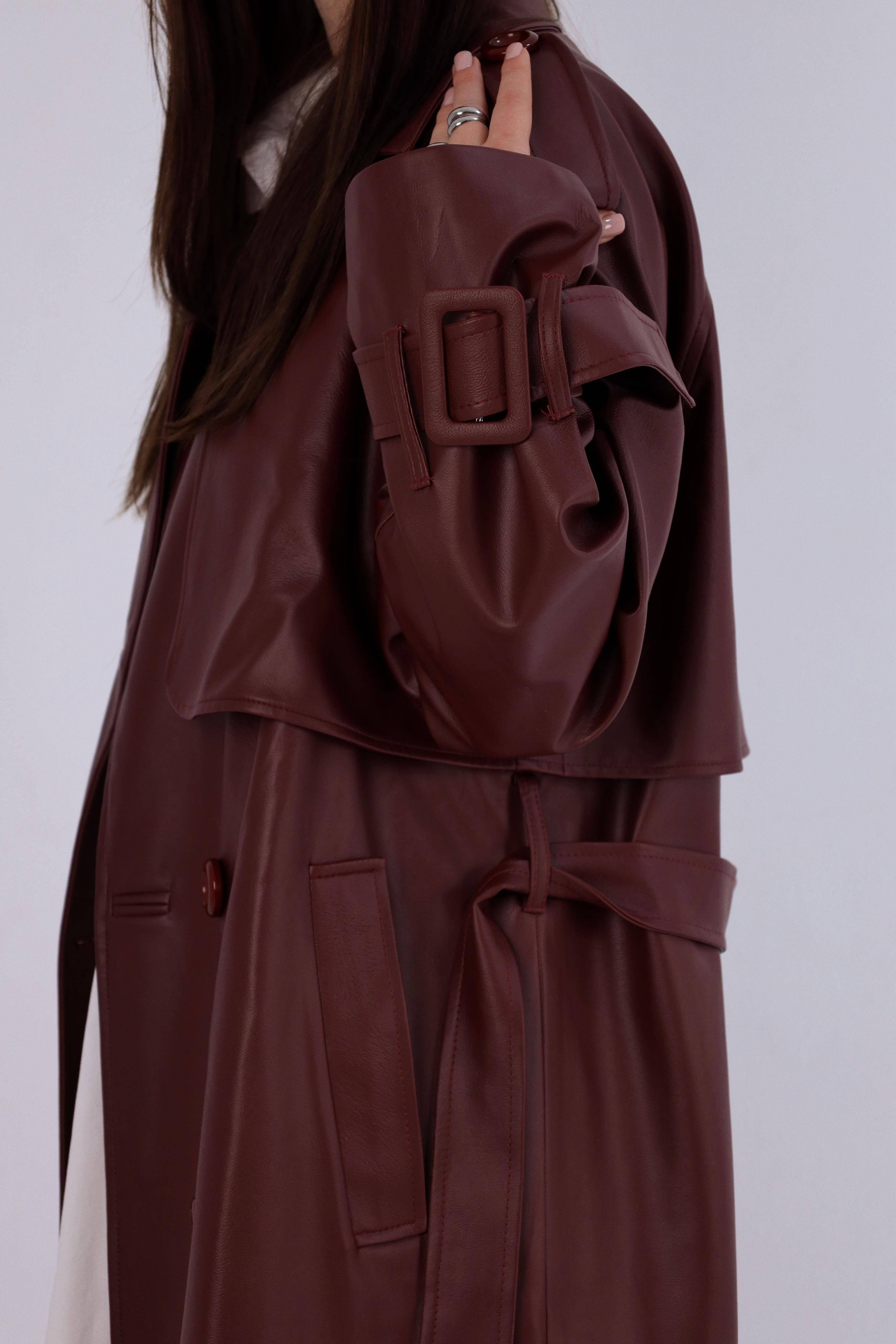 Iconic Leather Trench Coat