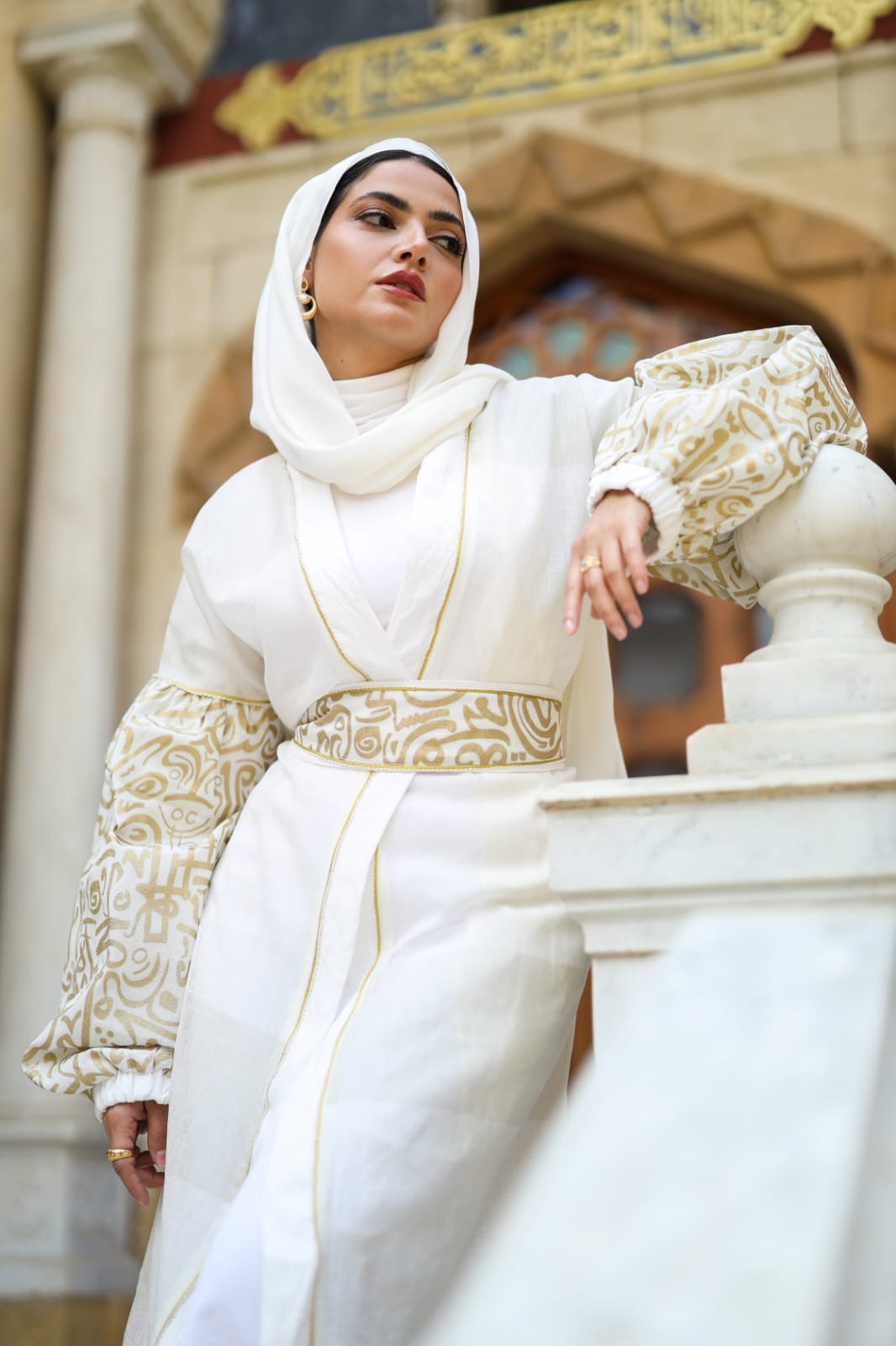 Ivory Gold kaftan