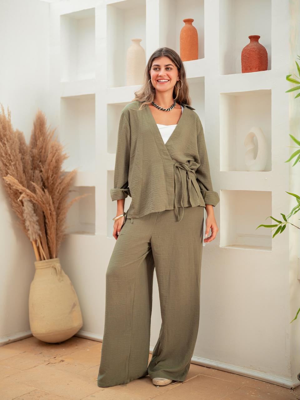 Olive Breeze Wrap set