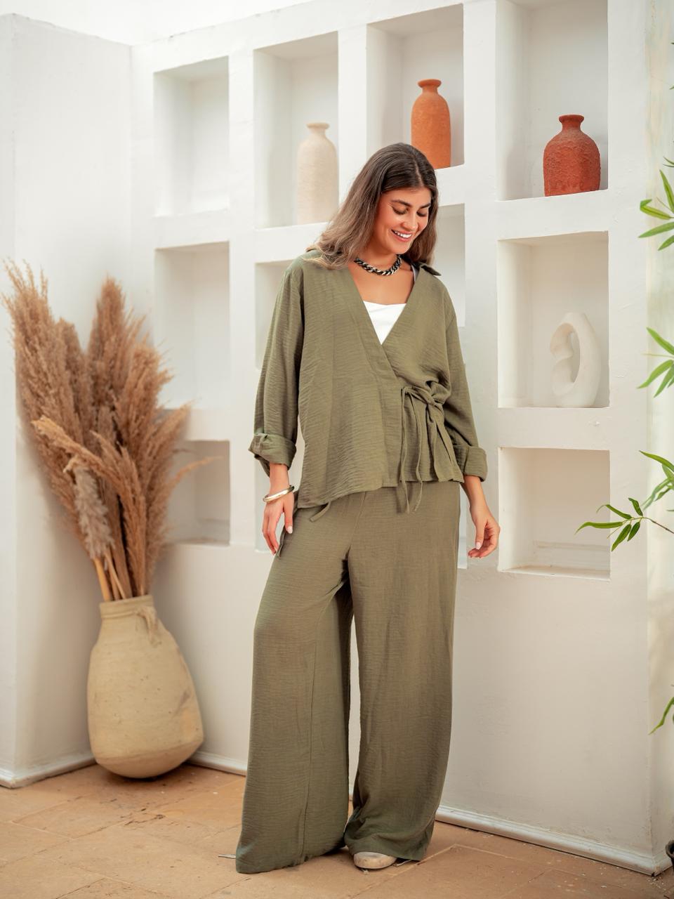 Olive Breeze Wrap set